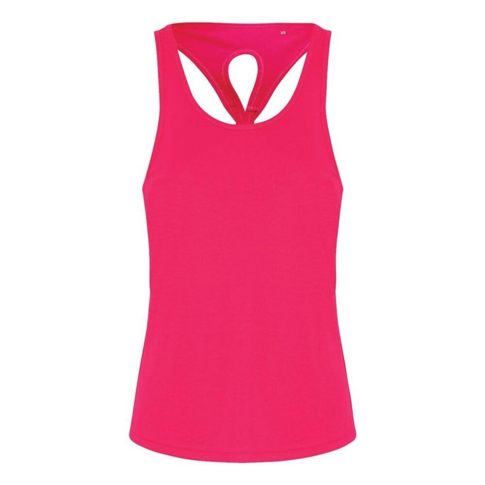 TriDri Women's Knot Back Venus Tank / Hot Pink